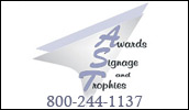 We are your complete awards, signage, and trophies center.  You earned the recognition, we make sure you get awards! Bronze Tablets, Howard Miller Clocks,Cross Pens and More