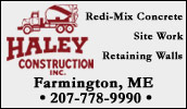 Haley Construction offers a wide range of products and services including the delivery of Ready-Mix concrete, delivery and installation of Redi-Rock� large-block retaining walls, as well as groundwork and excavation.