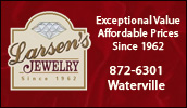 Larsen's Jewelry servicing you since 1962. Visit us for quality diamonds - Stone settings - Watches and Goldsmithing, along with fine gifts.
